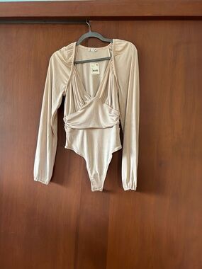 NWT Free People Intimately tan bodysuit